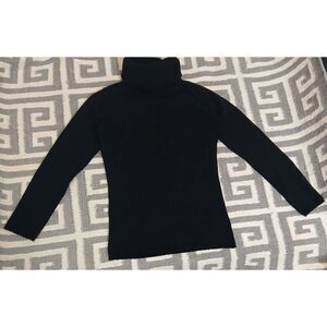 Brora cashmere sweater womens small 100% cashmere Scotland black turtleneck